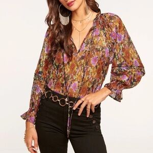 Ramy Brook Ellie Floral Blouse